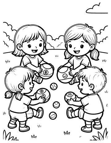 Marbles coloring page