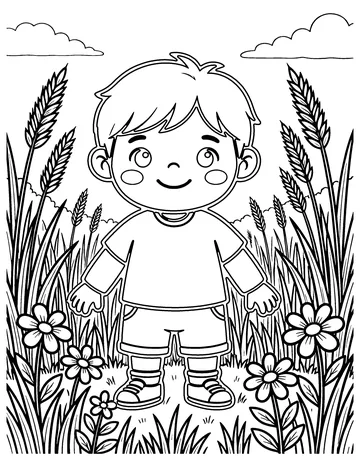 Meadow Grass coloring page