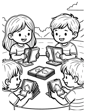Memory Match coloring page