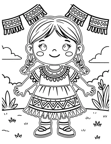 Mexico coloring page