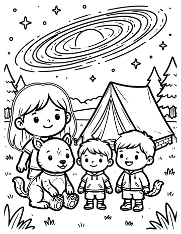 Milky Way coloring page