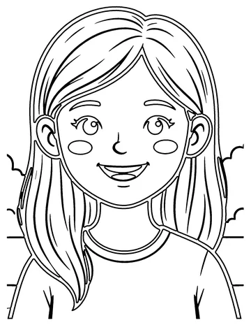 Mona Lisa Inspired coloring page