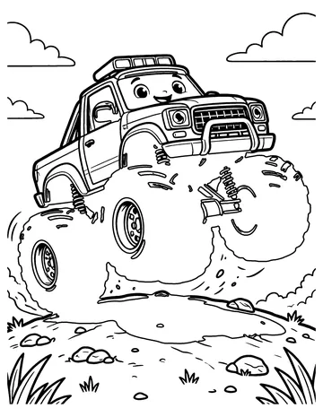 Monster Truck coloring page
