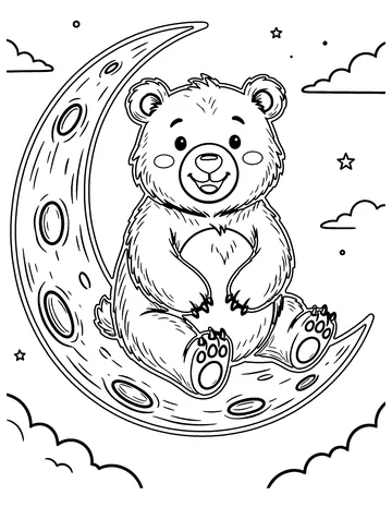 Moon Bear coloring page