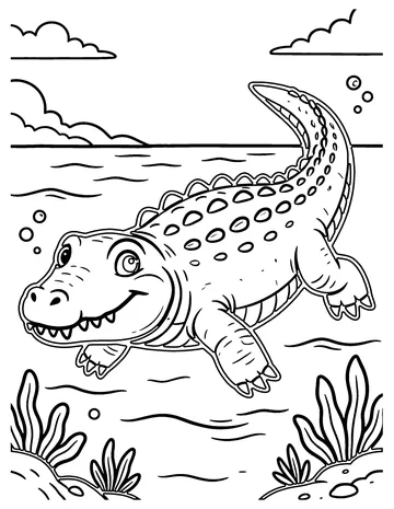Mosasaurus coloring page