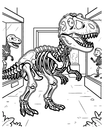 Museum Night coloring page