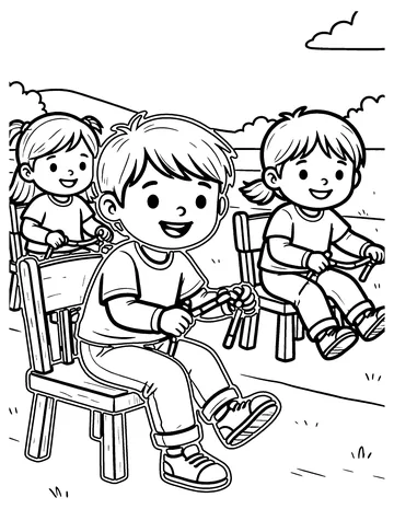 Musical Chairs coloring page