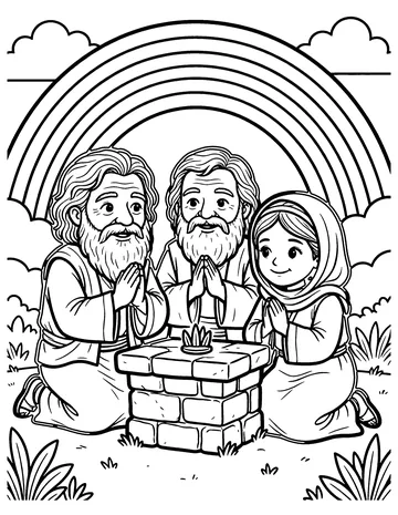 Noah Says Thank You coloring page