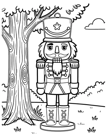Nutcracker Soldier coloring page