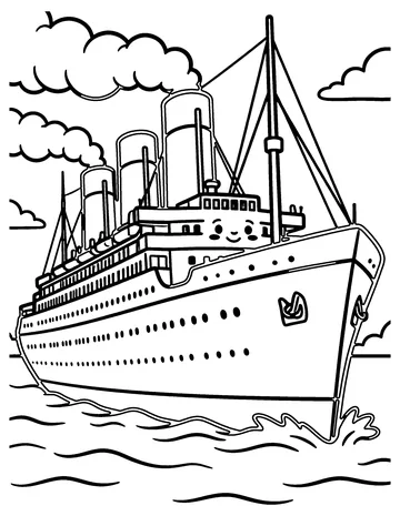 Ocean Liner coloring page