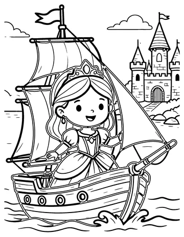 Ocean Princess coloring page