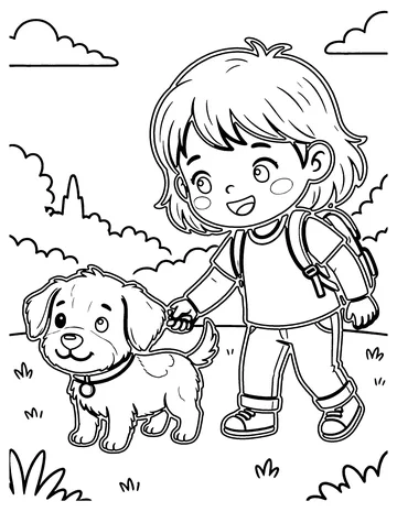 Oh Where Has My Little Dog Gone coloring page