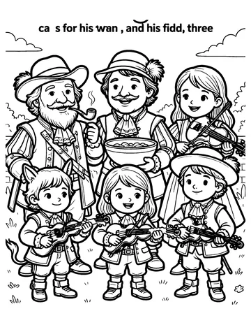 Old King Cole coloring page