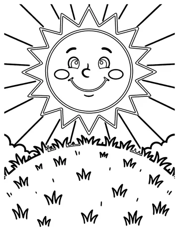One Sun coloring page