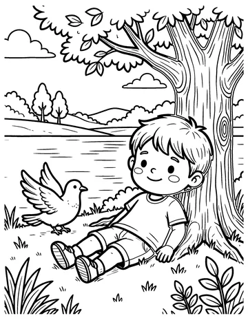 Peace coloring page