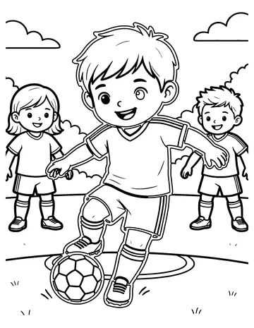 Penalty Kick coloring page