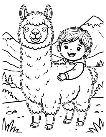Peru coloring page