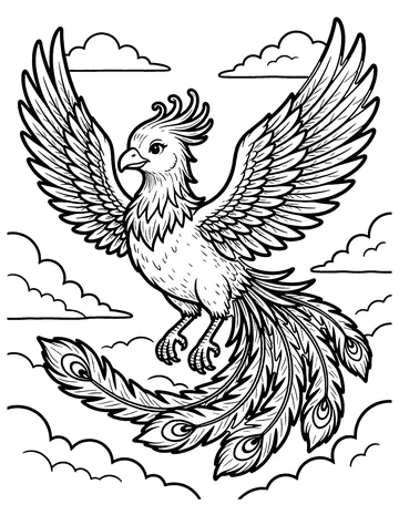 Phoenix coloring page