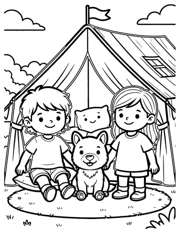Pillow Fort coloring page
