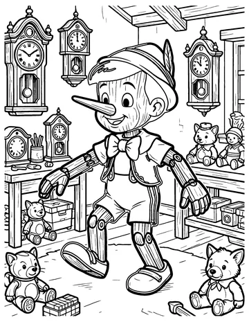 Pinocchio coloring page