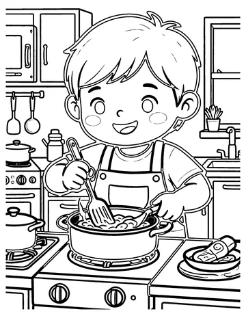 Play Kitchen coloring page
