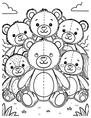 Plush Pile coloring page