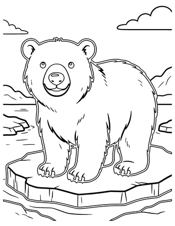 Polar Bear coloring page