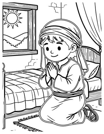 Pray Always coloring page