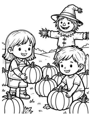 Pumpkin Patch coloring page