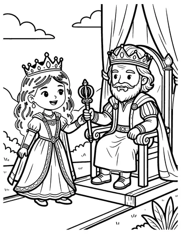 Queen Esther coloring page