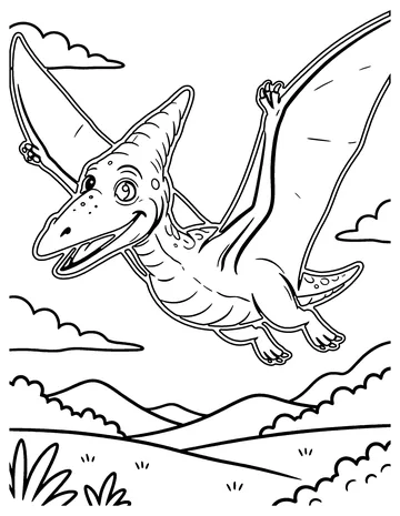 Quetzalcoatlus coloring page