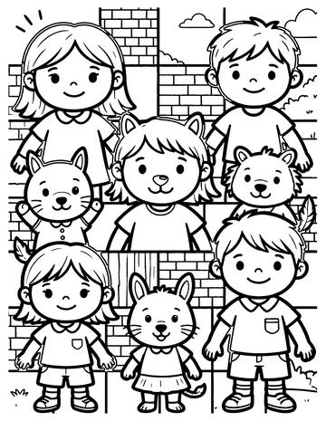 Quilting coloring page