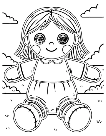 Rag Doll coloring page