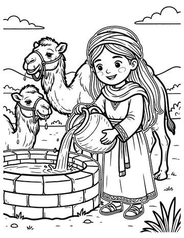 Rebekah Waters the Camels coloring page