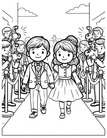 Red Carpet coloring page