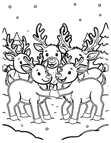Reindeer Games coloring page