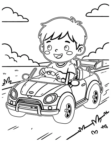 Remote Control Car coloring page
