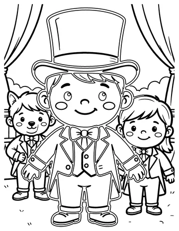 Ringmaster coloring page