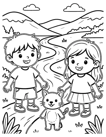 River Bend coloring page