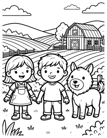 Rolling Hills coloring page