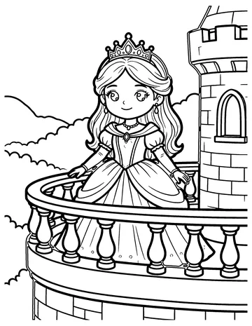 Royal Princess coloring page