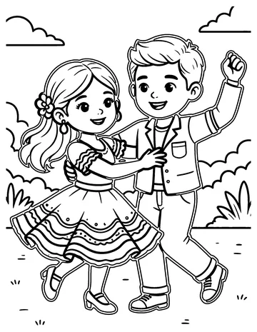 Salsa coloring page