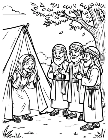 Sarah Laughs coloring page
