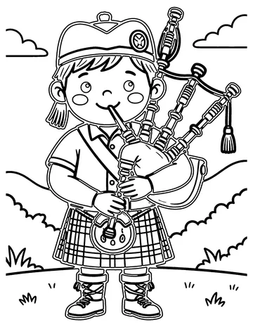Scotland coloring page