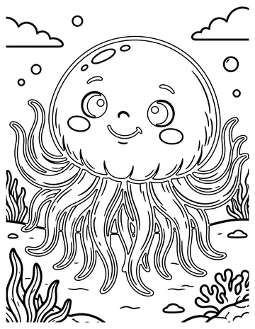 Sea Anemone coloring page