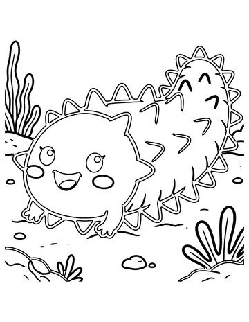 Sea Cucumber coloring page