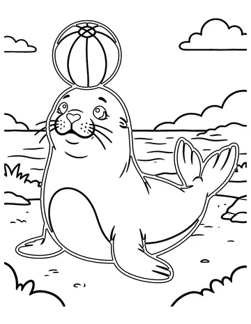 Sea Lion coloring page