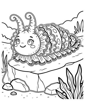 Sea Slug coloring page