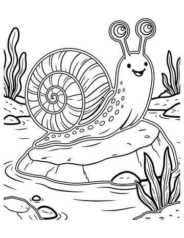 Sea Snail coloring page