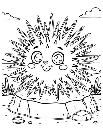 Sea Urchin coloring page